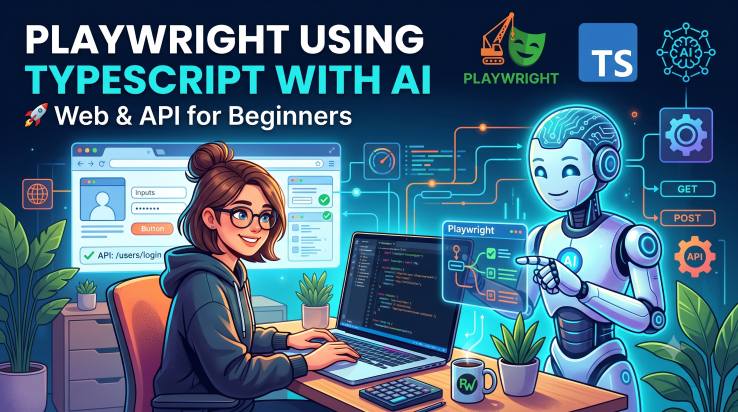 Playwright using TypeScript with AI - Web&API for beginners