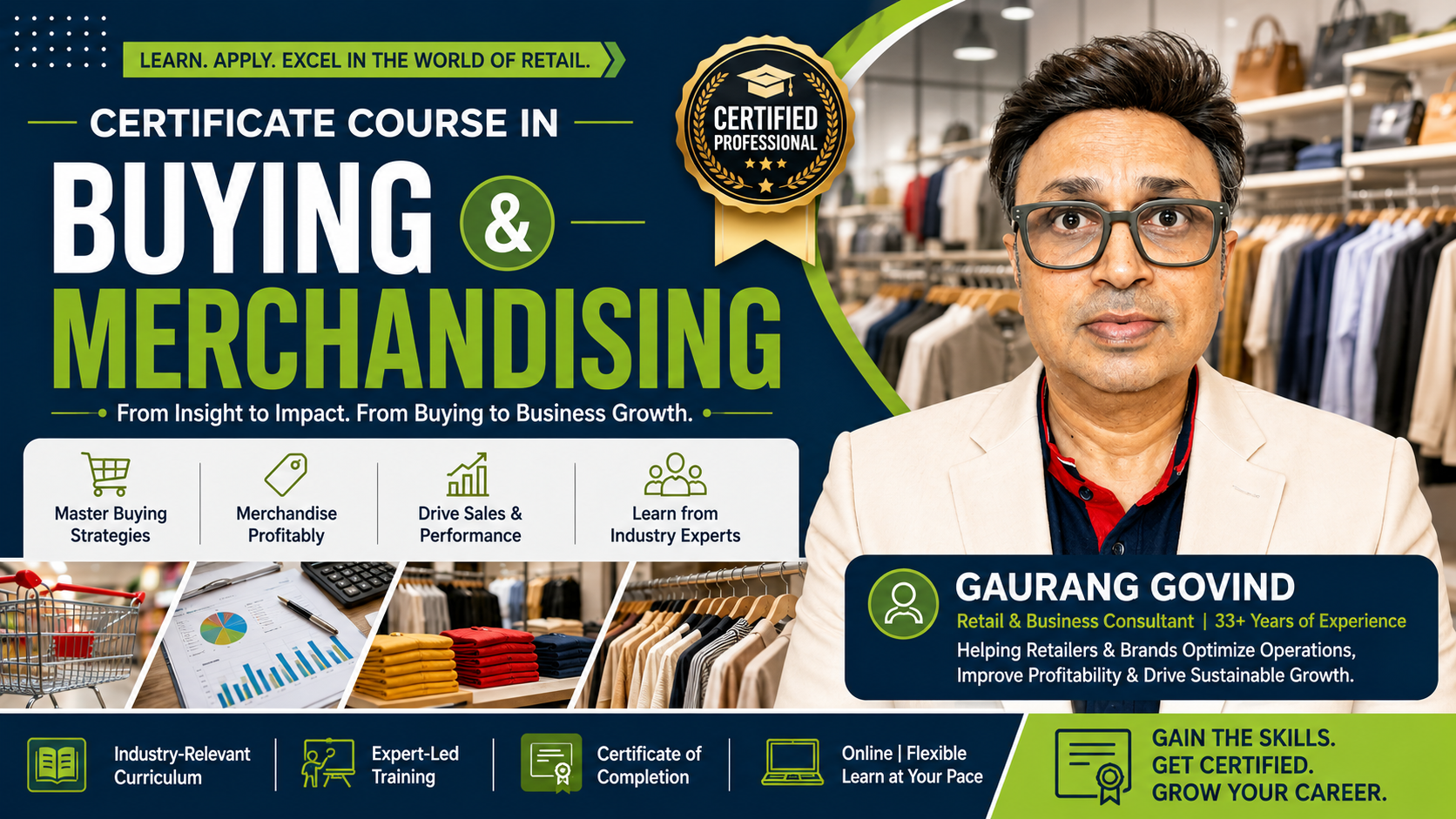 Certifcate Course in Buying and Merchandising (Retail)