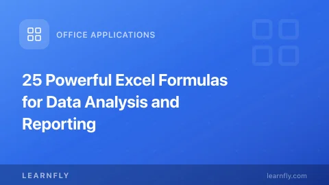 25 Powerful Excel Formulas for Data Analysis and Reporting