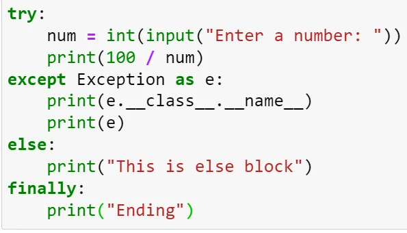 Python Exception Handling