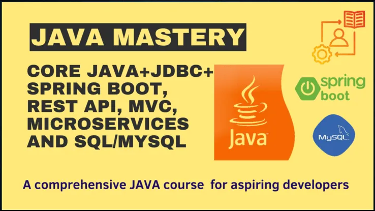 Mastering JAVA & Spring Boot with REST API, MVC and Microservices