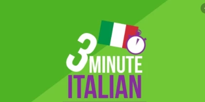 3 Minute Italian - Course 1 | Language lessons for beginners